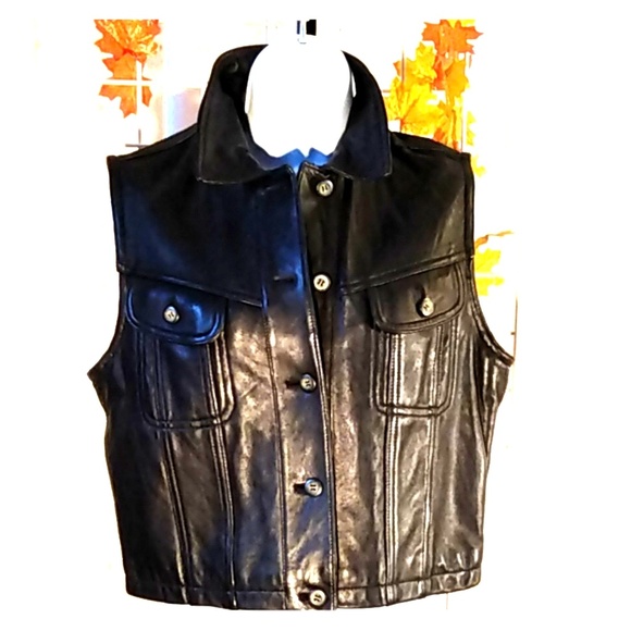 Valerie Stevens Jackets & Blazers - Valerie Stevens Lambskin Vest